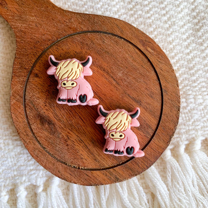 HIGHLAND COW NEEDLE STOPPERS - 3 COLOURS