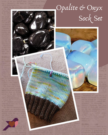 OPALITE & ONYX SOCK SET